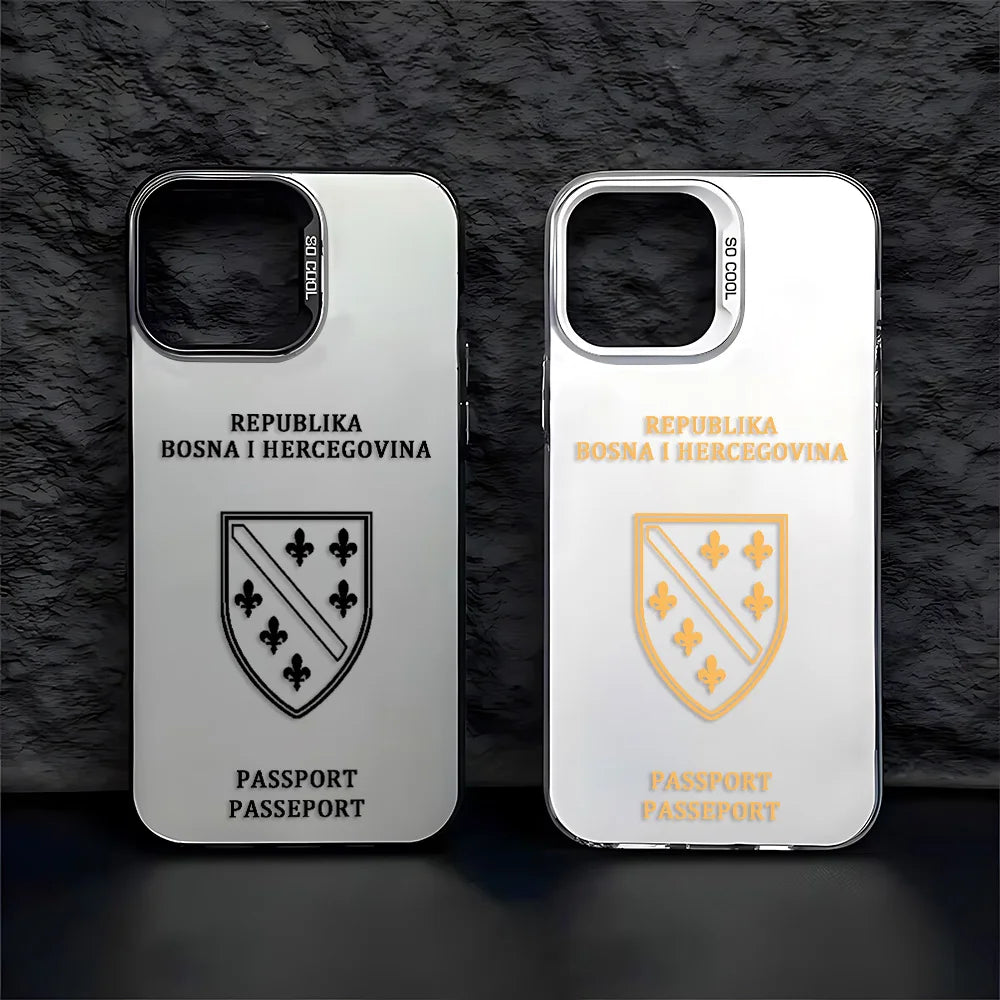 Bosnia and Herzegovina Passport Phone Case For iPhone 17 16e 16 15 14 13 12 11 mini Pro Max X XR 8 7 Air Plus Anti  Matte  Cover