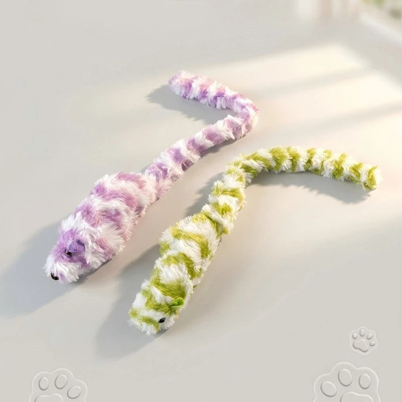 Interactive Plush Mouse Cat Toy Squeaky Imitation Mice Bite Resistant Kitten Toy Self-Entertainment Game Cat Toy Supplies