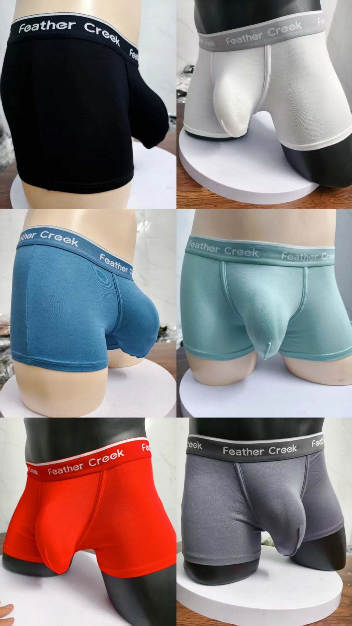 Men's boxers with big pockets sexy briefs men's underwear