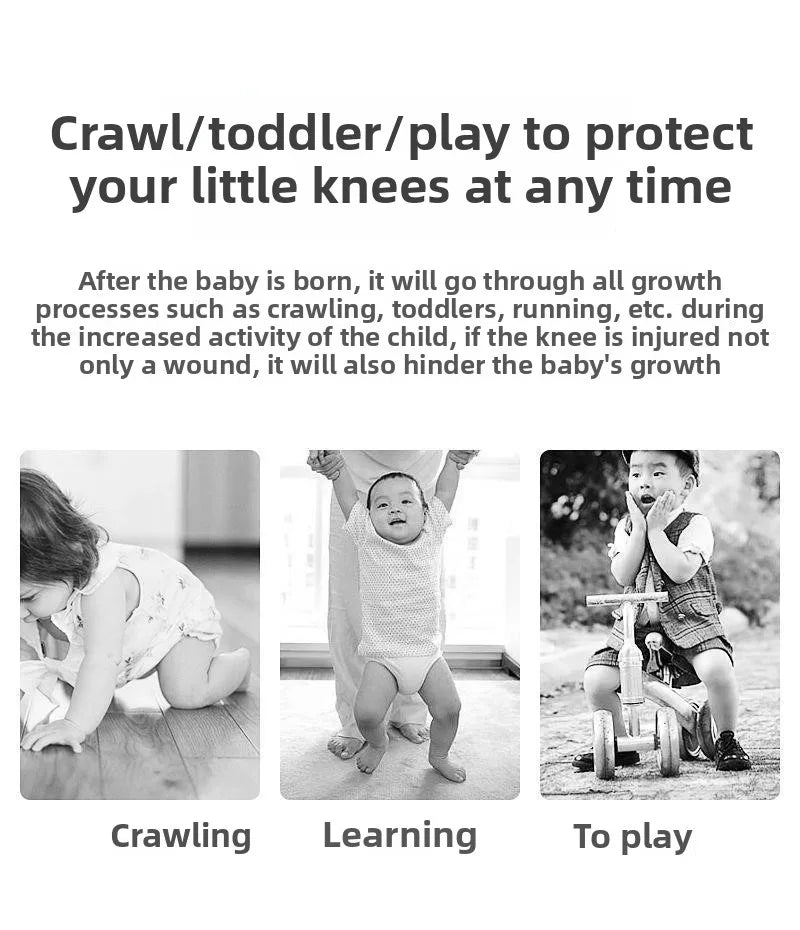 Anti-Fall Learning to Walk Gear for Infants & Toddlers Baby Knee Pads 1 Pair - Thin Summer Crawling Protection,