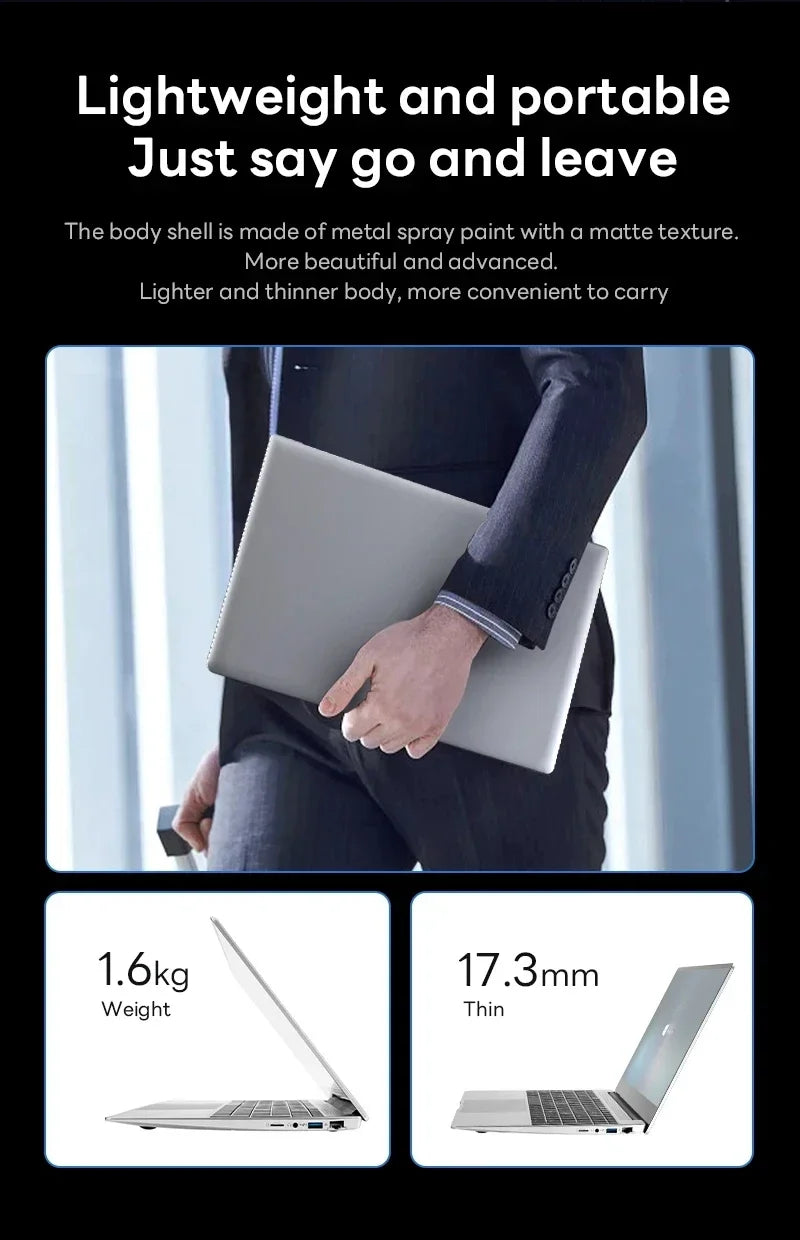 2026 New Portable Notebook Windows 11 14.1 Inch Gaming Computer PC Gamer Intel Core I9 10980HK Laptops I9 Study Work PC