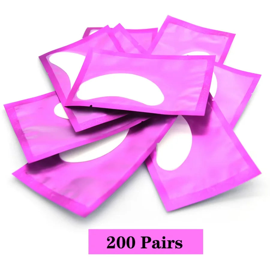 200 Pairs Eyelash Under Eye Patches Eye Pad Isolation Remove Hydrogel Eye Patch Sticker Gasket Eyelash Extension Makeup Tools