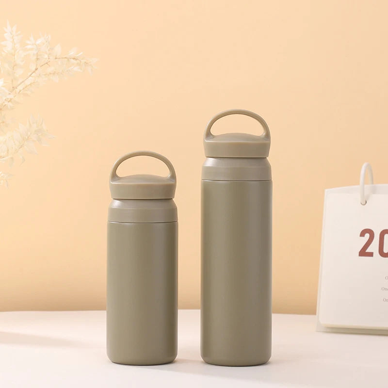 ✔500ml Portable Vacuum Insulated Tumbler – Leak-Proof Travel Water Bottle with Handle