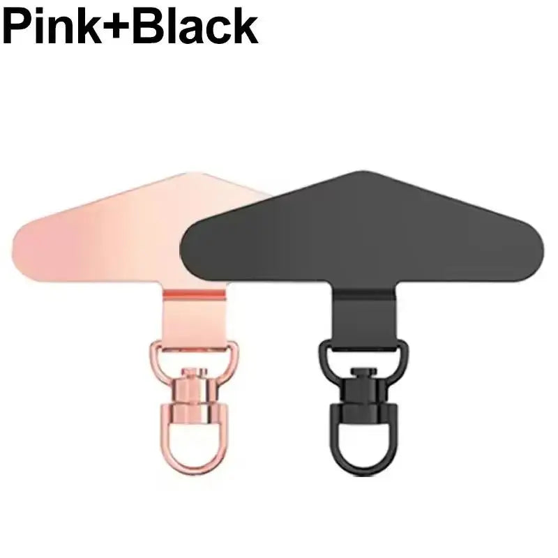 360° Rotation Metal Steel Phone Tether DYM Cell Phone Lanyard Patch Gasket Universal Cellphone Lanyard Safety Connecter Piece