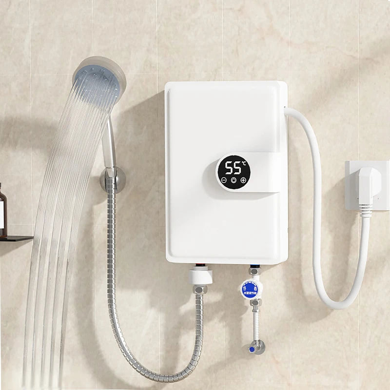 Smart Inverter Electric Water Heater Instant Water Heater Fast Heating Shower Instant Heating Water Heater LED Touch Controls
