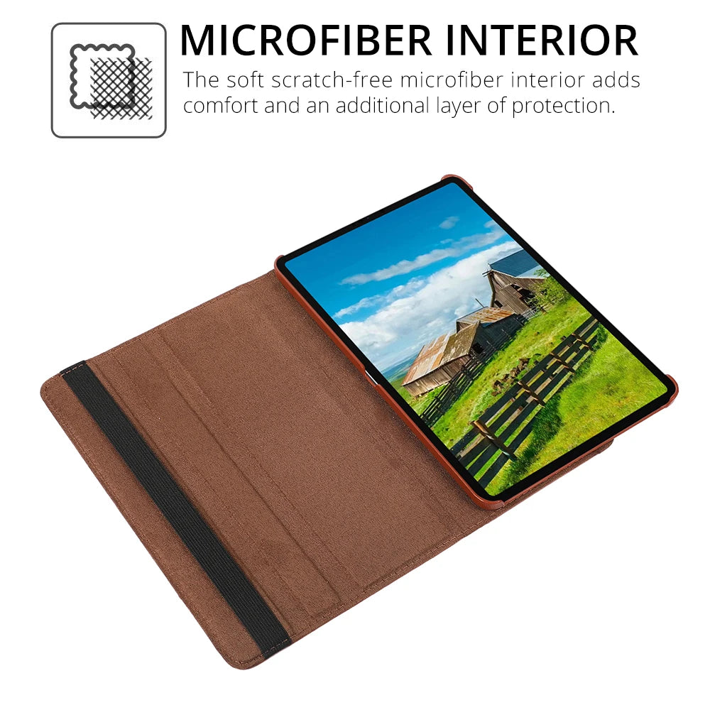 360 Degree Rotating Case For Xiaomi RedMi Pad 2 SE 11 10.61"Stand Cover Xiaomi pad 5 6 11 Pad 7 Pro 11.2 PU Leather Tablet Cases