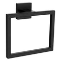 Towel Ring - Thicken Stainless Steel Towel Holder, Towel Racks for Bathroom, Square Modern Design Hand Towel Holder, Matte Black