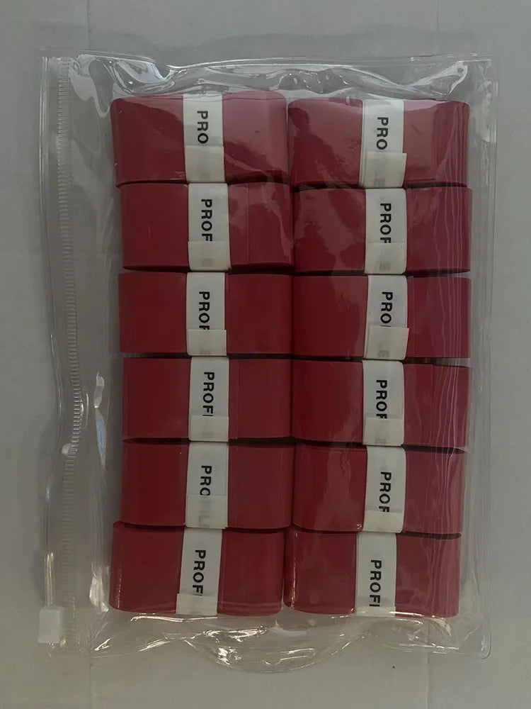 12pcs New Style Laminated Sticky Tennis Badminton Racket Overgrip Fishing Rod Wrapping Tape Quick-drying Breathable