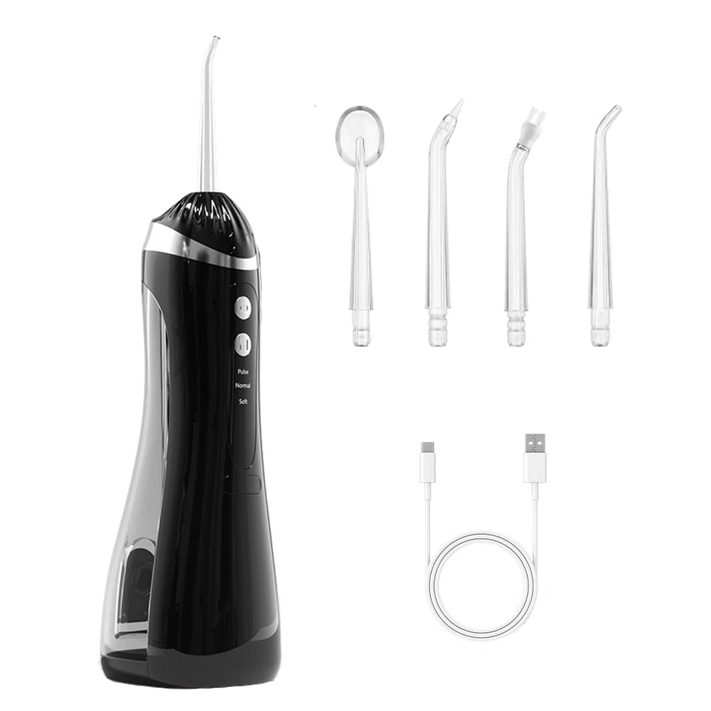 Electric Teeth Water Flosser Oral irrigator Portable Rechargeable Teeth Cleaner 3 Cleaning Modes Home Dental Cleaning Teeth