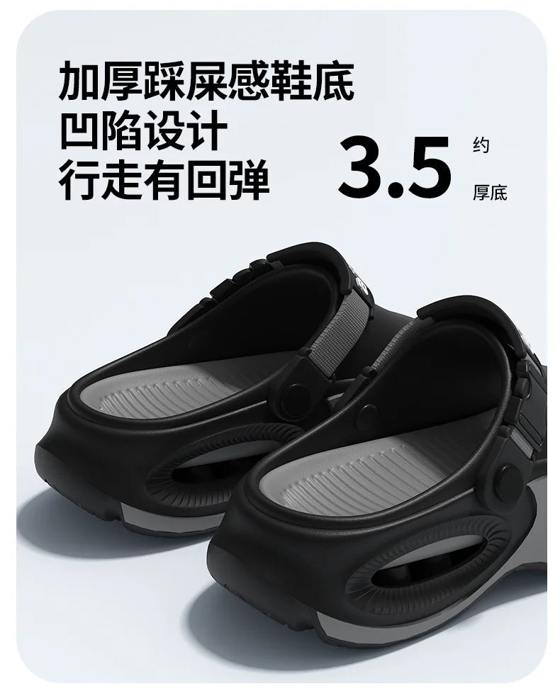Men Fashion Sport Slippers Indoor Outdoor Sandals Beach Flip Flop Thick Sole Male Slides Summer Non-Slip Men Shower Slippers