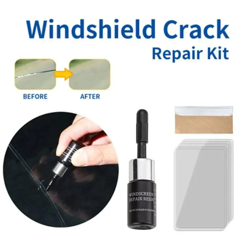 Car Glass Scratch Repair Fluid Agent Set Windscreen Window Glass Nano Scratch Crack CrackResin Repair Agent Tools