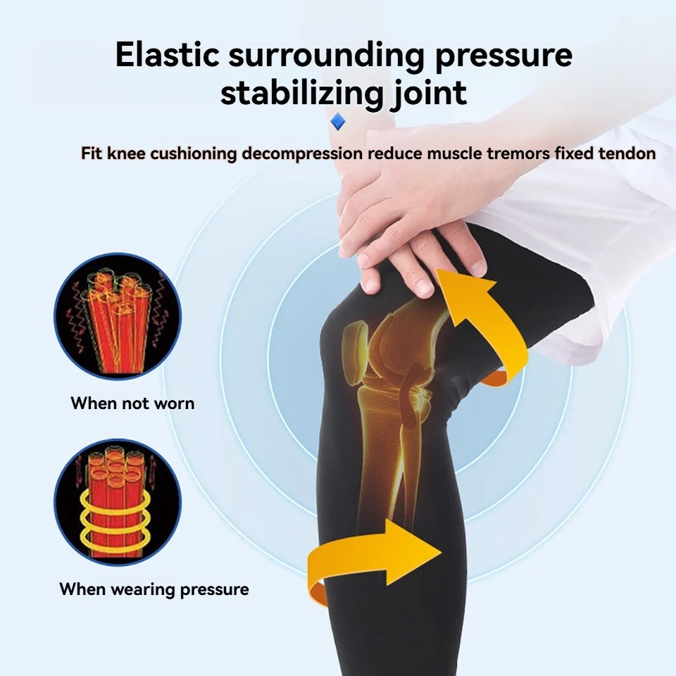 GTUBIKE 1 PCS Sports Knee Support Protector Brace Strap, Breathable ANTI-UV Cycling Leg Sleeve Basketball Leg Sleeves Knee Pads