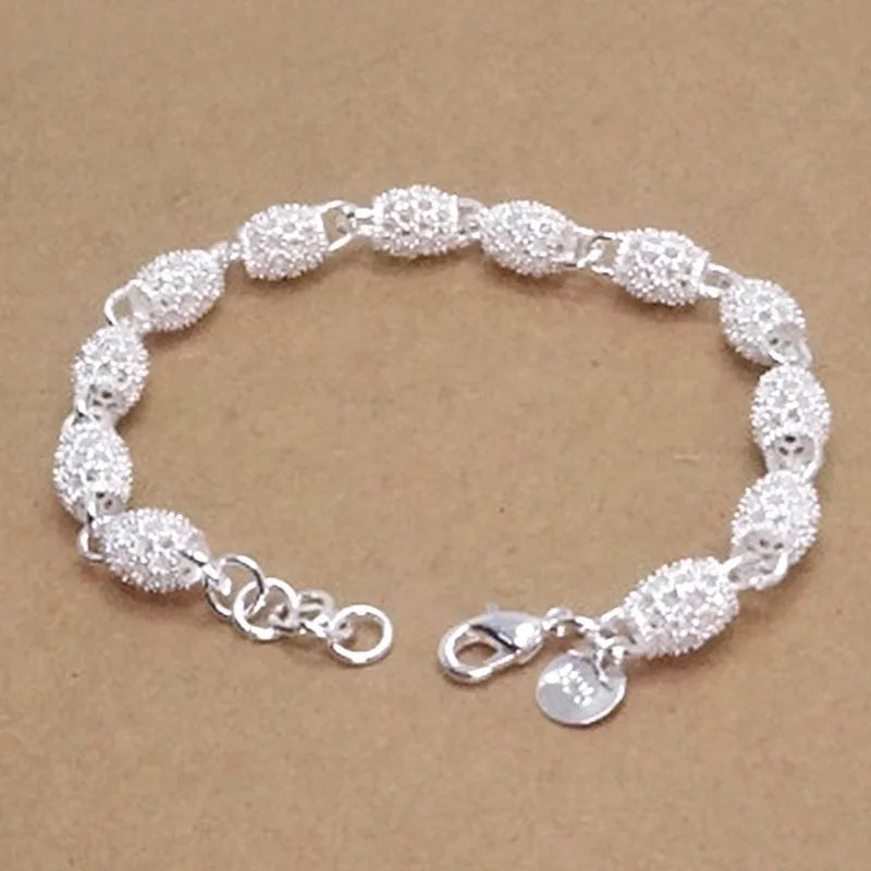 Fashion 925 Sterling Silver Bracelets For Women Luxury Original Designer Hollow Lantern Ball Charm Bracelets Beautiful Jewelry