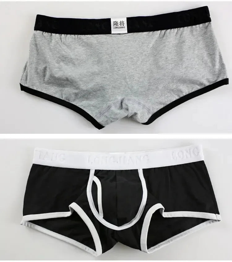 Mens Boxers Cotton Underwear Hot Male Underwear Breathable Underpants Men Sports Panties Shorts Comfortable Boxer