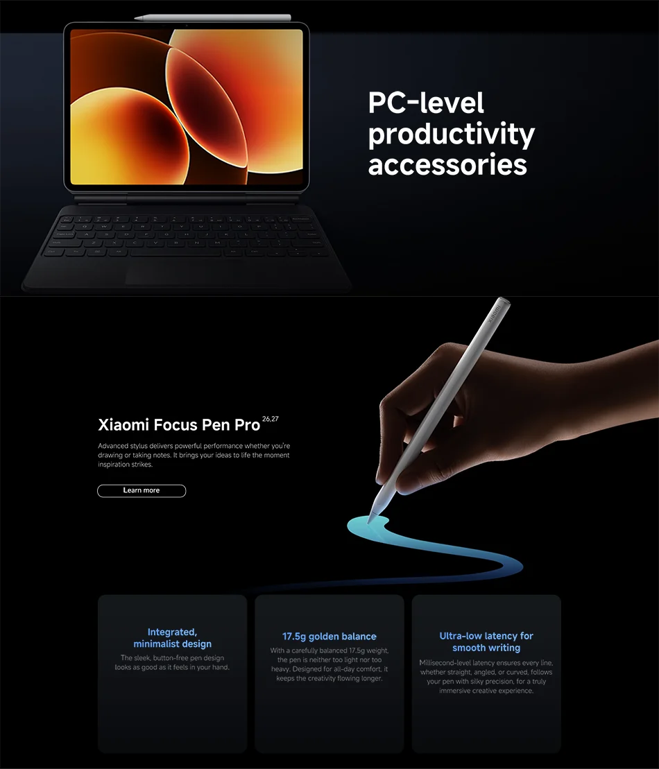 Xiaomi Pad 8 11.2-inch Global Version,Xiaomi HyperOS 3,Snapdragon®8s 4th Generation Chip,9200mAh Battery, 3.2K clear display