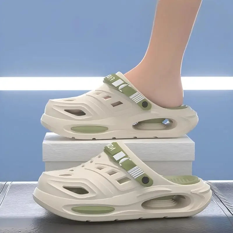 2026 Men's And Women's Cave Shoes Fashion Breathable Sandals With Removable Insoles Non-slip Cushioned Thickened Soft Slippers