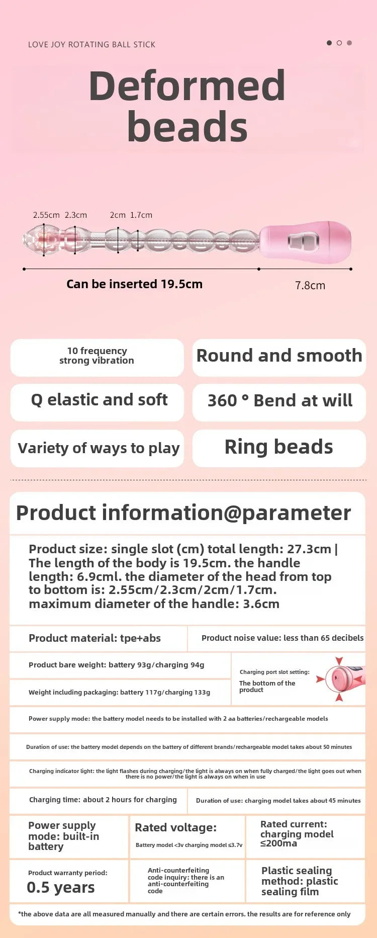 Electric Anal Plug Prostate Massager Anal Pull Beads Ass Vibrator Dildo G-Spot  Vaginal Stimulator Male Female Masturbator