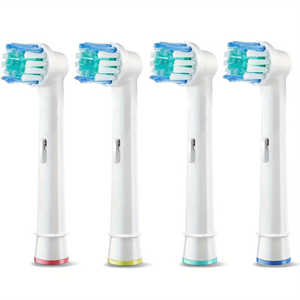 4 toothbrush heads, compatible with Braun Oral-B electric toothbrush, replacement brush heads for Vitality Pro 1000 2000