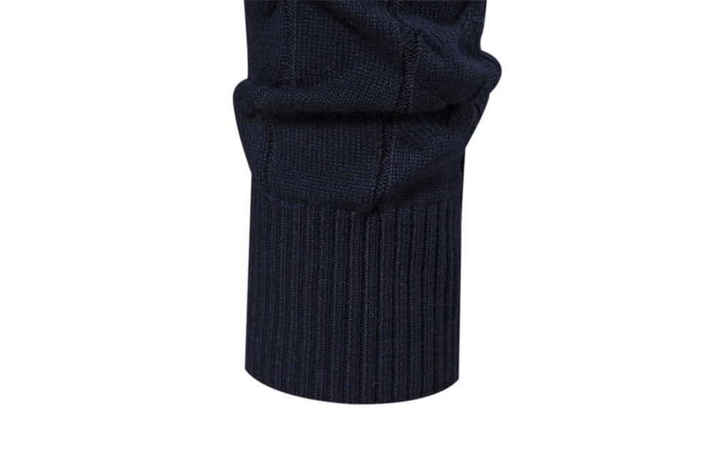 2023 New Autumn High Quality Zipper Pullers Men Warm Winter Cotton Sweaters for Men Ethnic Patterns Casual Mens Sweater