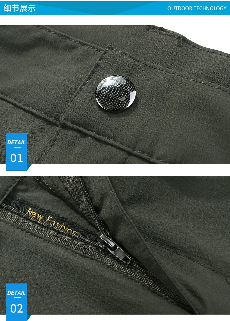 Four Sided Elastic Quick Drying Pants for Men's Mountaineering Outdoor Pants, Light and Thin for Women's Summer Elastic Breathab