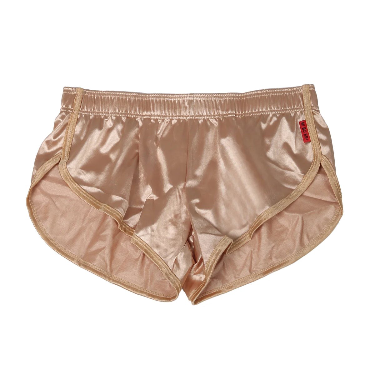 Boxers Underwear Men's Sexy Boxer Trunks Smooth Satin Pajamas Shorts Side Split Lounge Boxershorts Home Sleep Bottoms