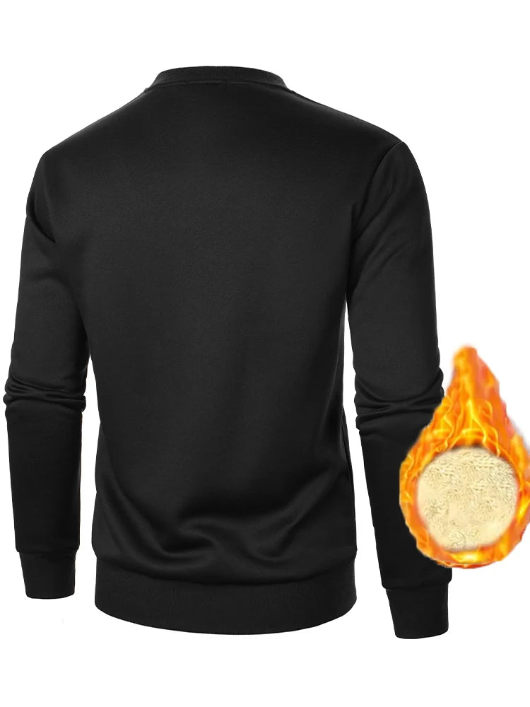 Cashmere round neck men's winter thick cashmere under a warm cashmere