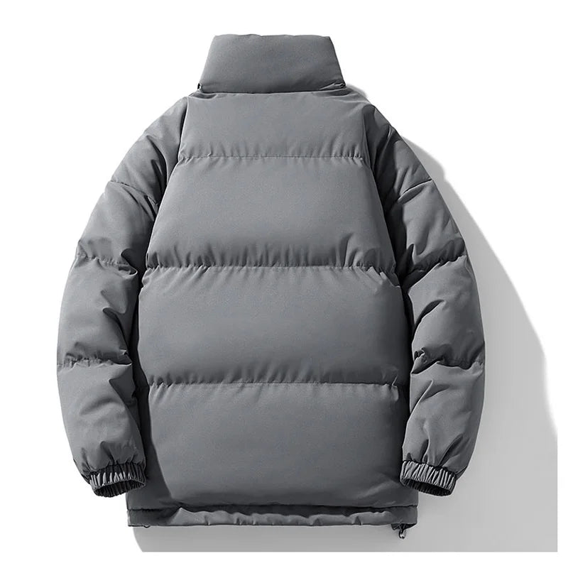 8XL Puffer Jacket Men Thick Warm Parka Plus Size Quilted Jacket Solid Outwear Coats Loose Cotton-padded Men's Clothing Top