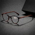 Elegant Retro Reading Glasses, Unisex Round PC Frame, High Definition Presbyopic Eyewear, Trendy Vintage Style
