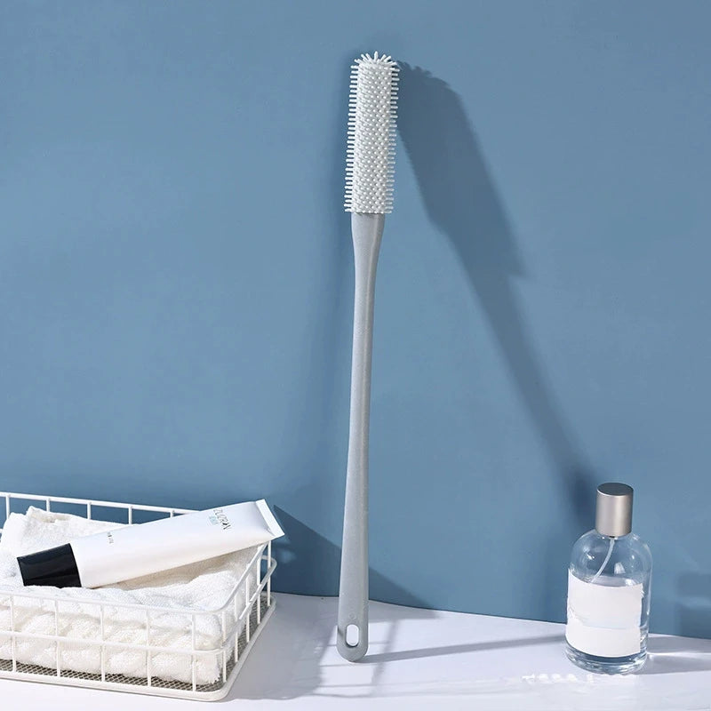 1pc Long Handle Toe Brush Manual Foot Care Scrubber Portable Shower Foot Brush for Toe Cleaning Elderly Foot Care Tool