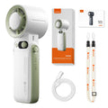 Portable Handheld Turbo Fan 199Gear Strong Wind Speed LED Digital Display 135°Foldable Outdoor 3-in-1 Handheld Fan 6000mAh F5PRO