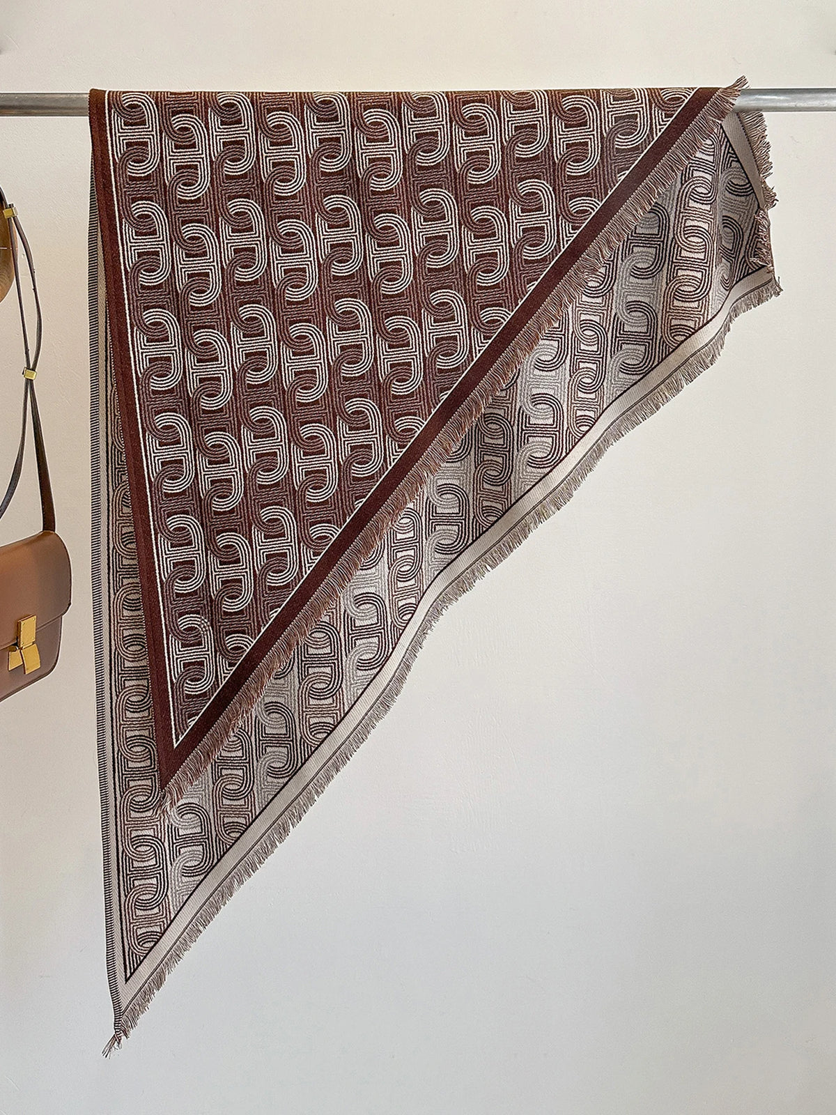 2025 New Luxury Women's Fashion Brand Triangle Scarf - Warm Autumn Winter Printed Pashmina Shawl Bufanda Femme