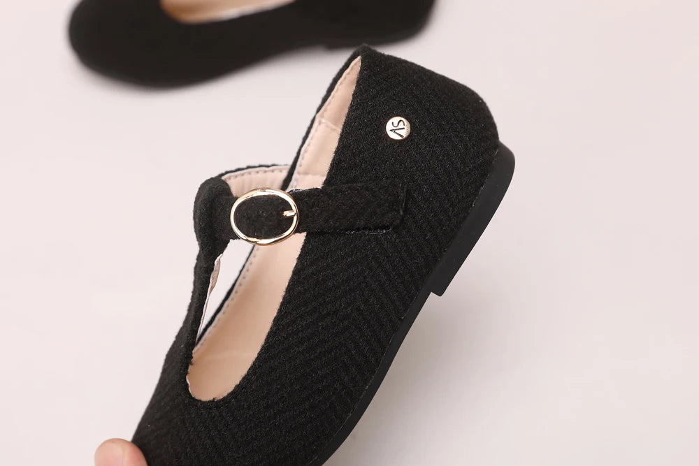 AS Kids Shoes Children Leather Shoes Baby Girls Warm Brand Loafers Toddler Slip On Princess Flats Boys Oxford Platform Mary Jane