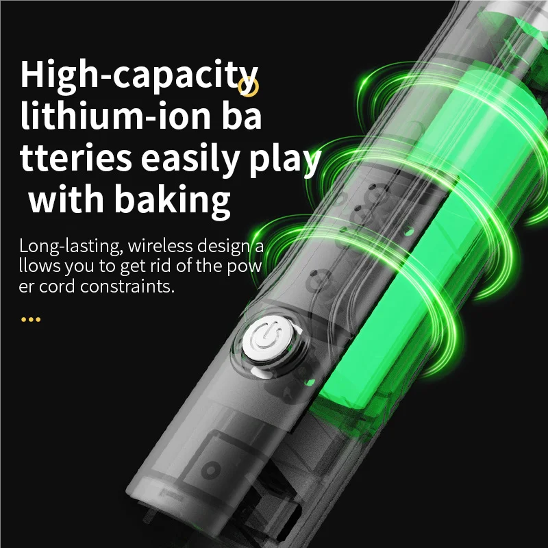 Wireless Type-C Rechargeable 3-speed Mini Handheld Milk Frother Coffee Frother Portable Kitchen Cooking Tools Whisk Foam Blender