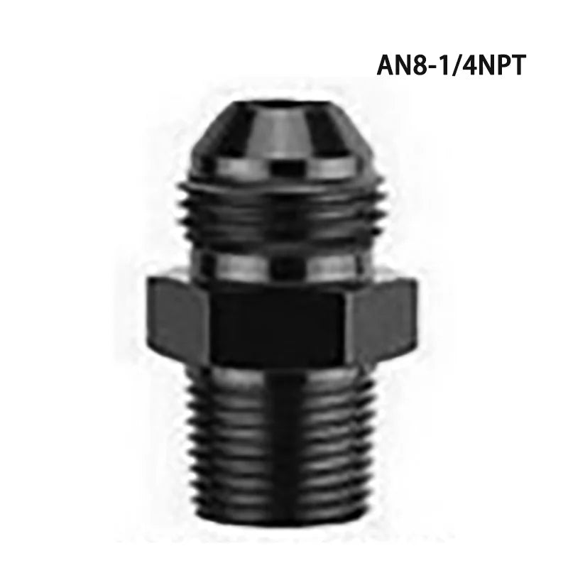 AN4 AN6 AN8 AN10 AN12 To 1/8 1/4 3/8 1/2 3/4 NPT Oil-cooled Adapter Universal Straight Fuel Hose Adapter Pipe Thread Fitting