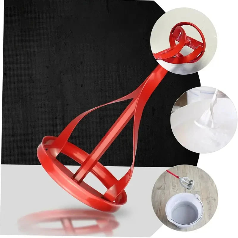 Hexagon Shaft Plaster Paint Mixer Mixing Paddle Rod For Electric Drill Construction Agitator Putty Cement Grouting Mortar Tool