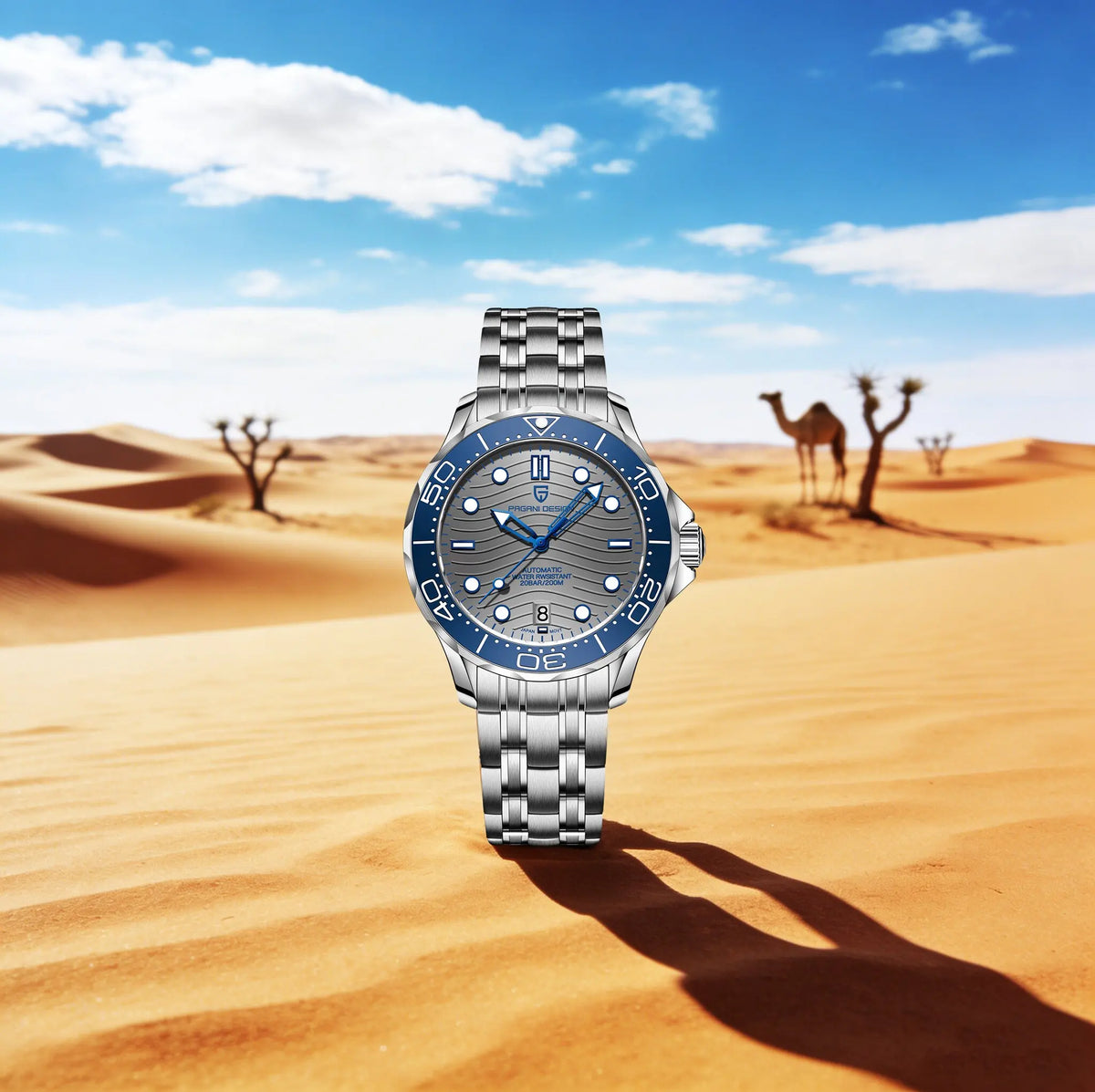 PAGANI DESIGN Men's Automatic Mechanical Watch Exclusive Customization Limited-Edition Luminous Sapphire Mirror Reloj De Buceo