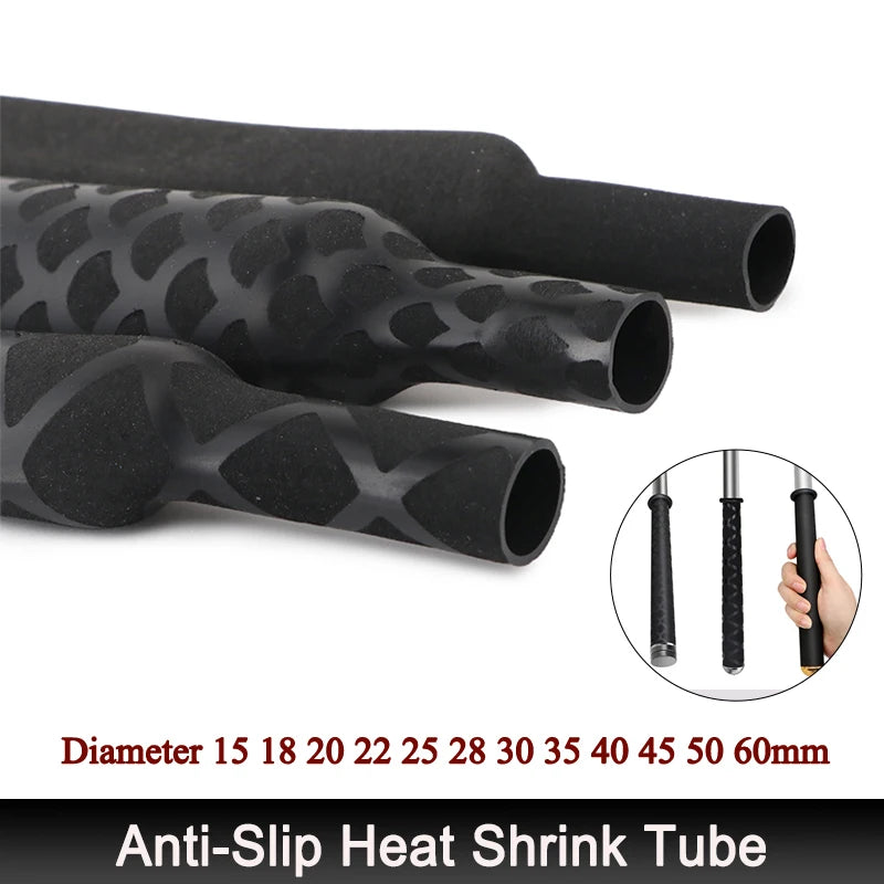 1/1.6m Anti-slip Fishing Rod Heat Shrink Tube ID15 18 20 22 25 28 30 35 40 45 50 60mm Waterproof Handle Bar Protect Wrap Cover