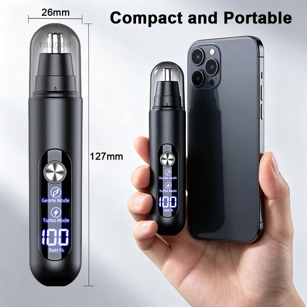 Nose Hair Trimmer for Men Nose Hair Clipper USB Rechargeable Electric Trimmer for Nose and Ears Eyebrow Mini Nose Hair Remover