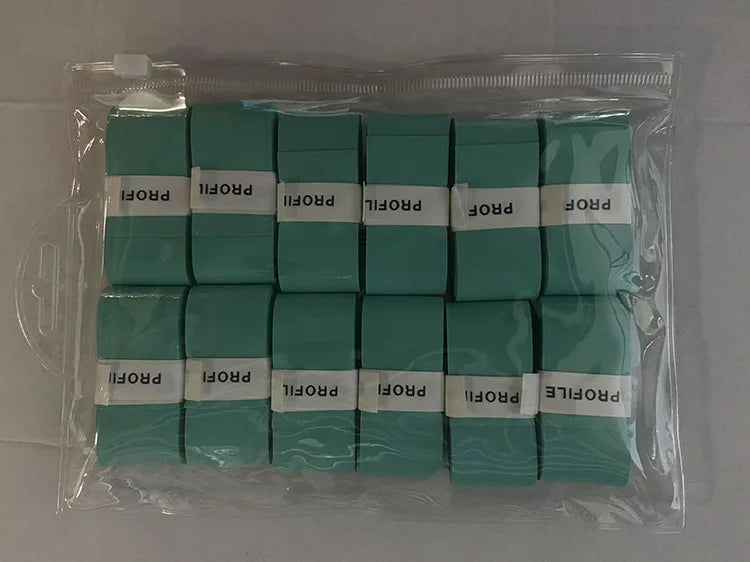 12pcs New Style Laminated Sticky Tennis Badminton Racket Overgrip Fishing Rod Wrapping Tape Quick-drying Breathable