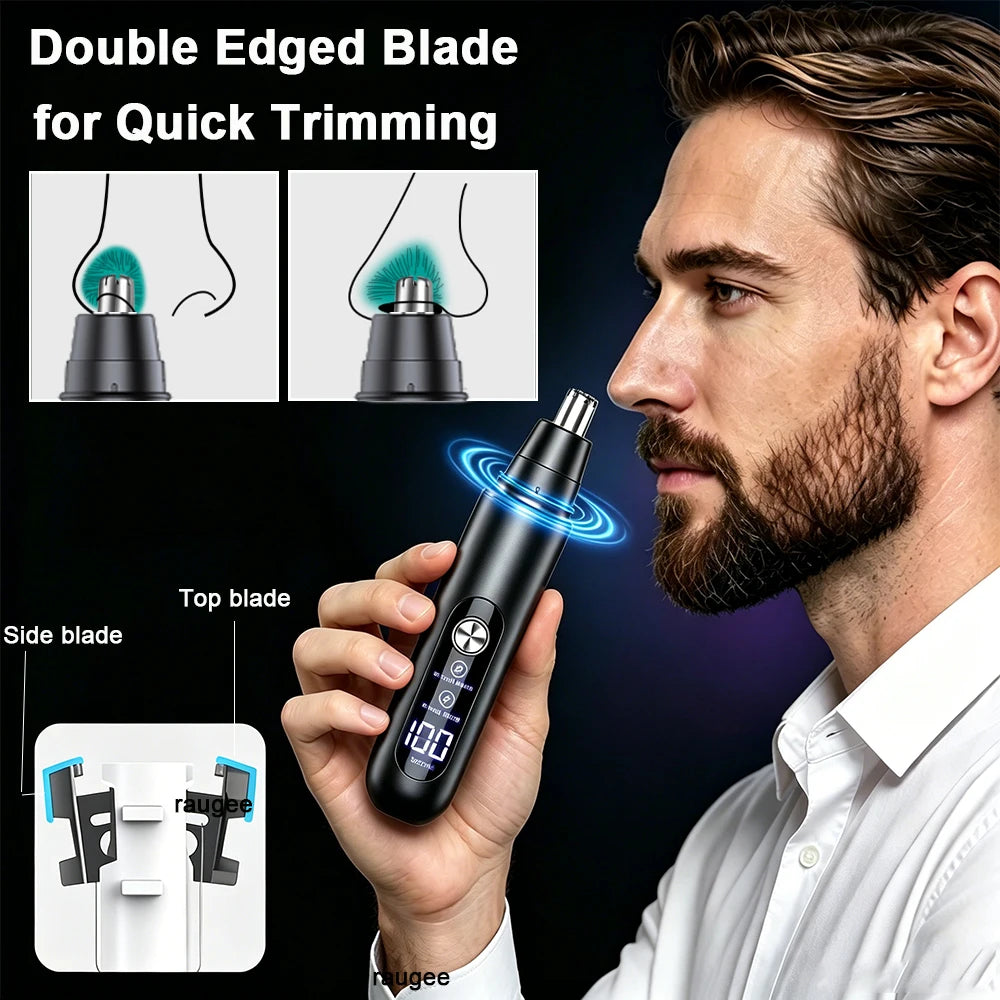 Nose Hair Trimmer for Men Nose Hair Clipper USB Rechargeable Electric Trimmer for Nose and Ears Eyebrow Mini Nose Hair Remover