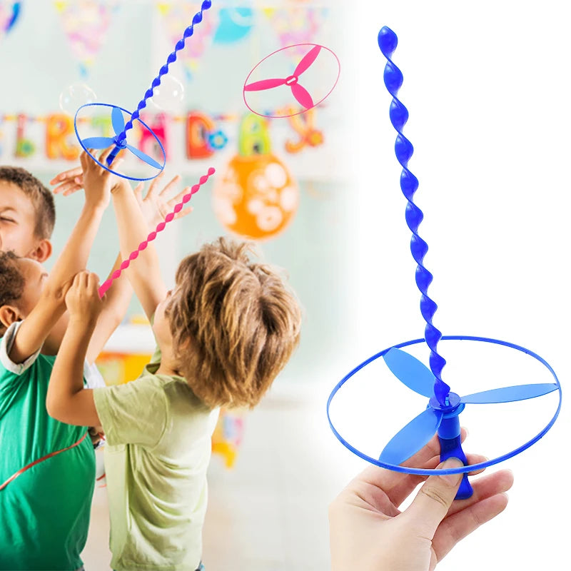 10-50pcs Flying Disc Toys Twisty Saucers Helicopter Kids Birthday Party Favors Guest Gift School Prizes Wedding Party Supplies