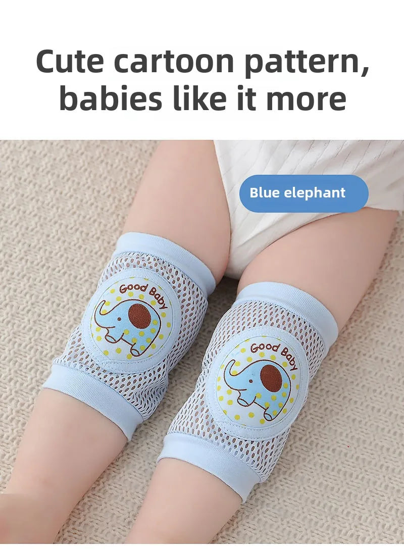 Anti-Fall Learning to Walk Gear for Infants & Toddlers Baby Knee Pads 1 Pair - Thin Summer Crawling Protection,