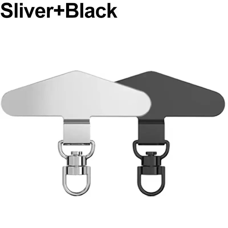 360° Rotation Metal Steel Phone Tether DYM Cell Phone Lanyard Patch Gasket Universal Cellphone Lanyard Safety Connecter Piece