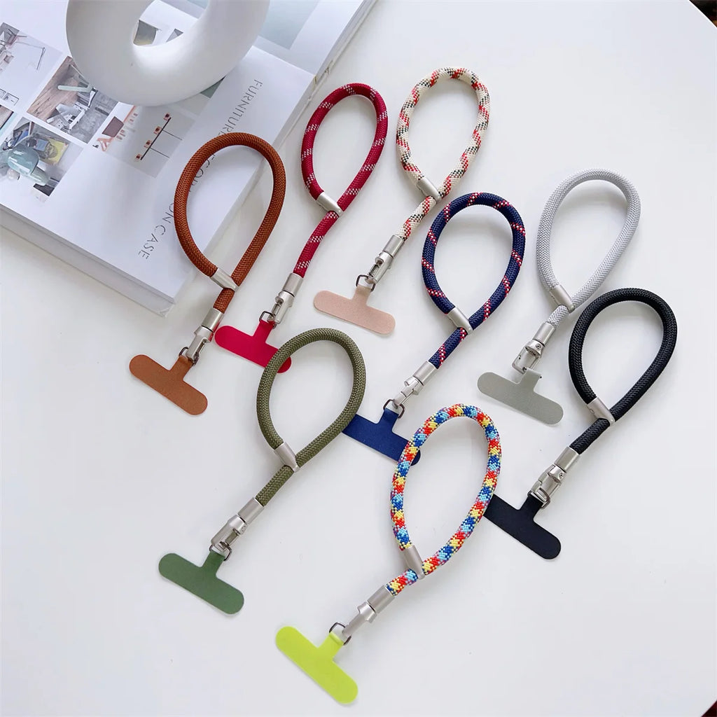 Fashion Short Adjustable Phone Strap Wrist Strap Anti Slip Anti Fall Anti Loss Pendant Phone Accessory Lanyard