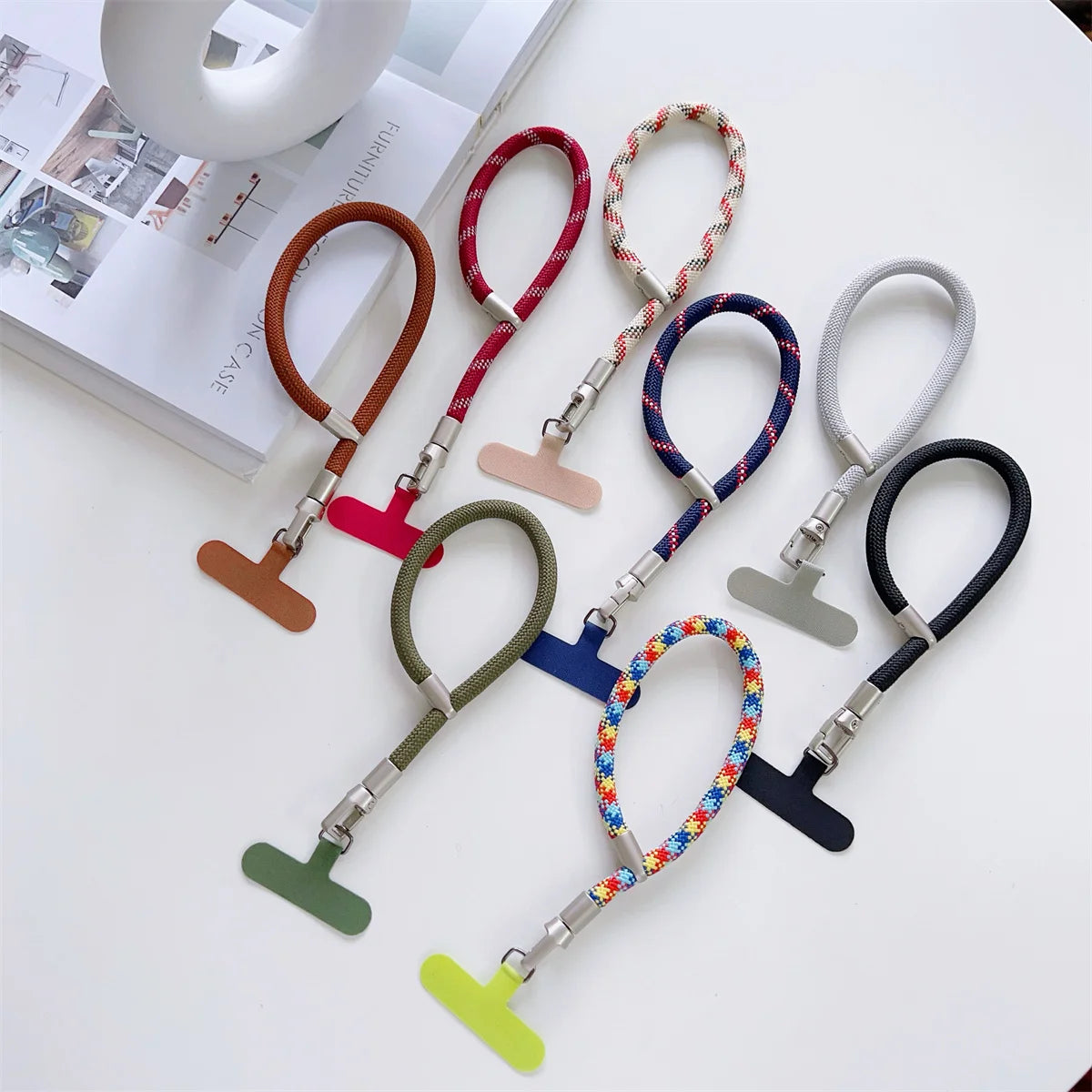 Fashion Short Adjustable Phone Strap Wrist Strap Anti Slip Anti Fall Anti Loss Pendant Phone Accessory Lanyard