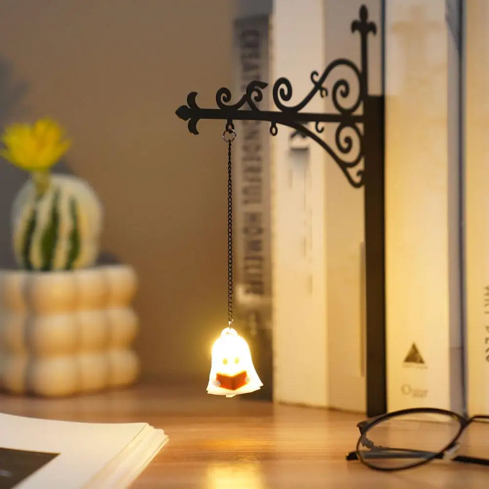 Library Lantern Decorative Bookshelf Lighting Retro Library Lantern Bookshelf Lamp Multifunctional Warm LED Nightlight Ornament