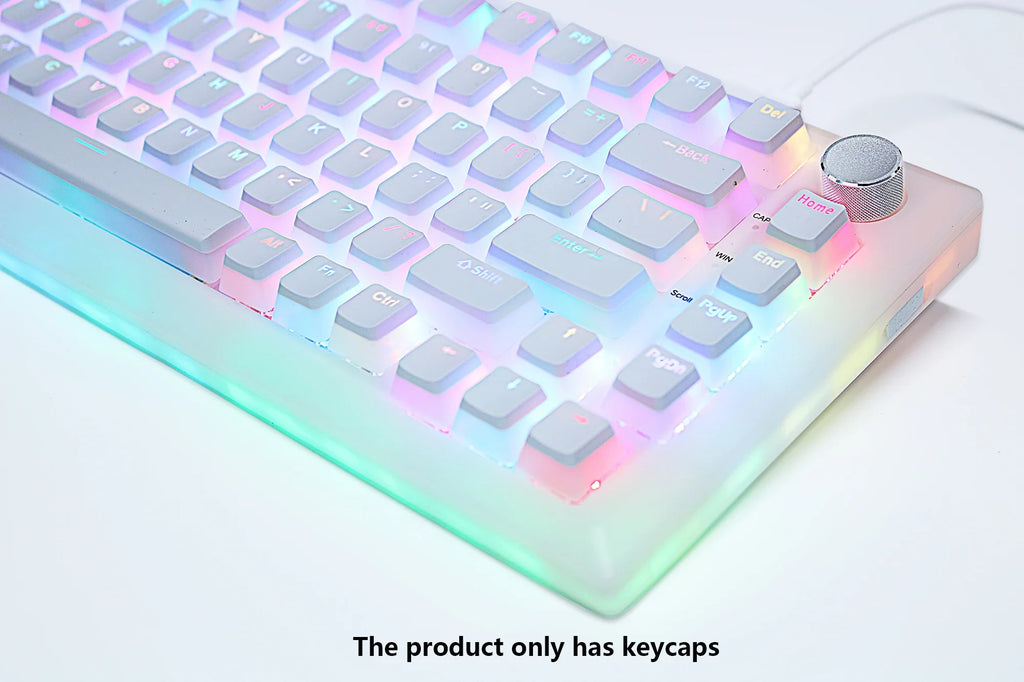 2025 PBT Pudding Keyboard Keycap OEM Profile 129 Keys Key Cap for Mx Hot Swap Mechanical Keyboard Switch Transparent RGB Keycaps