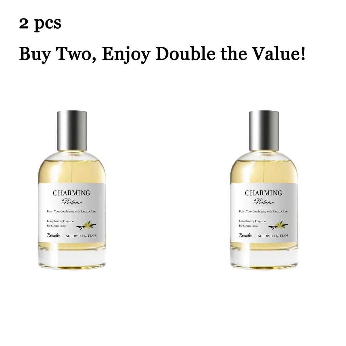 50ML Amber Vanilla Perfume Lasting Fragrance Eliminate Bad Odor Boosts Charming Refreshing Elegant Daily Use Unisex Perfume