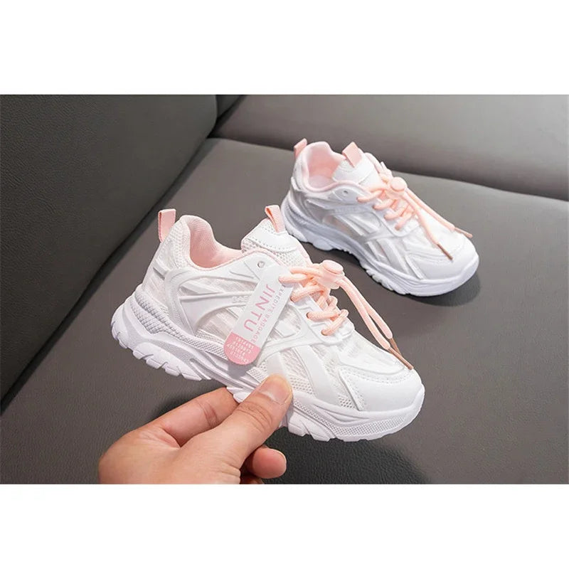 Size 26-36 Fashion Shoes Children Sneakers Sport Girls Shoes Child Rubber Leisure Trainers Kids Sneakers 2020 Brand Autumn Shoes