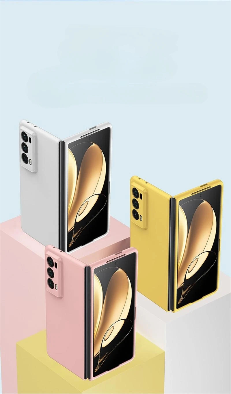 PC Hard Shell Phone Case For Honor Magic V2 Solid Color Protective Cover
